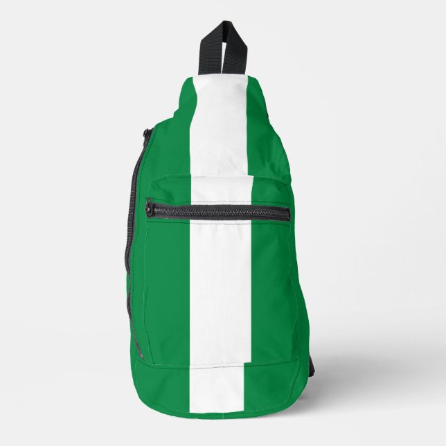 Nigeria-Flagge Crossbody Bag (Vorderseite)