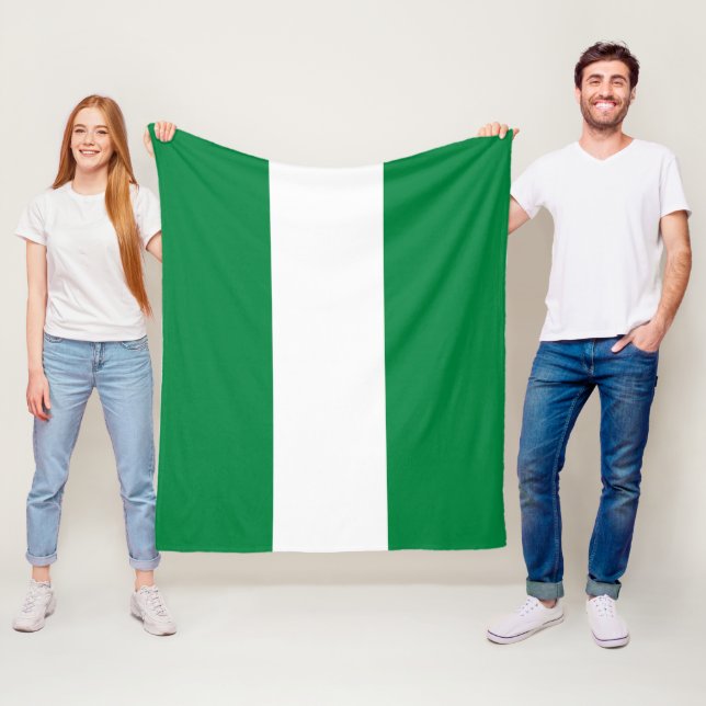 Nigeria-Flagge Fleecedecke (Beispiel)
