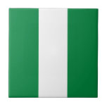 Nigeria-Flagge Fliese<br><div class="desc">Ein ideales Geschenk für alle,  die Patrioten ihres Landes sind!</div>