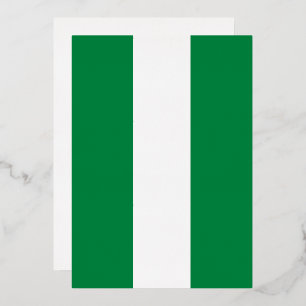 Nigeria-Flagge Folieneinladung