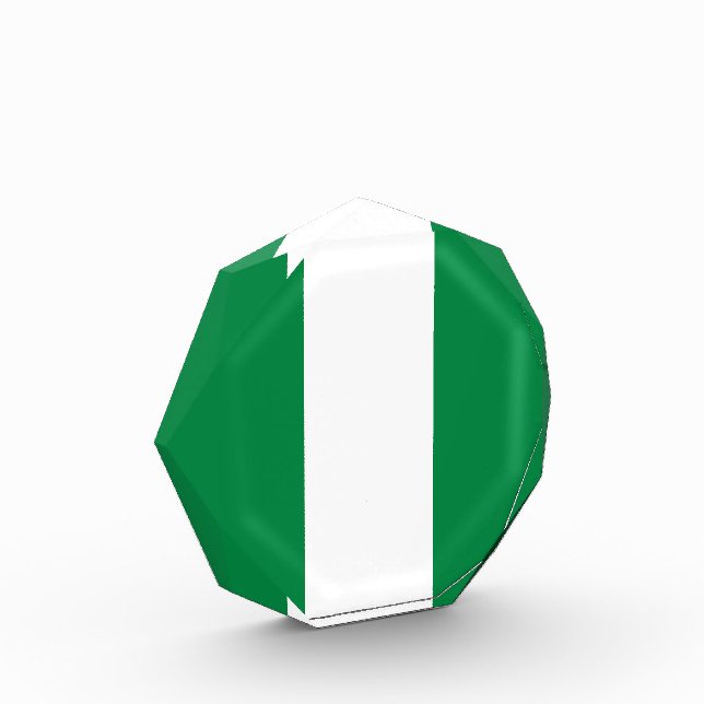 Nigeria-Flagge Fotoblock (Links)