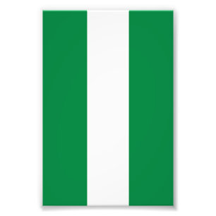 Nigeria-Flagge Fotodruck