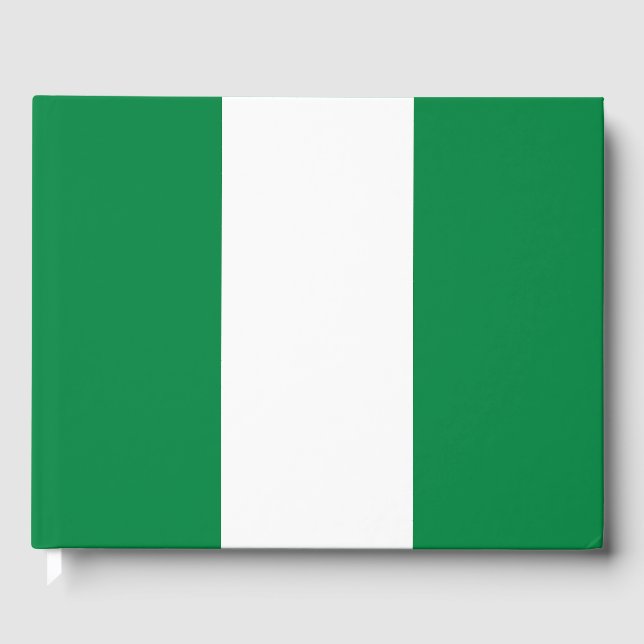Nigeria-Flagge Gästebuch (Vorderseite)