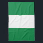 Nigeria-Flagge Geschirrtuch<br><div class="desc">Ein ideales Geschenk für alle,  die Patrioten ihres Landes sind!</div>