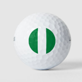 Nigeria-Flagge Golfball