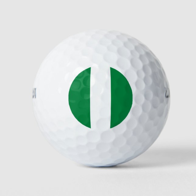Nigeria-Flagge Golfball (Vorderseite)