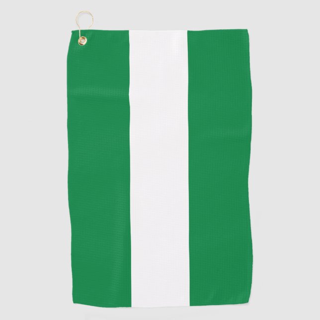 Nigeria-Flagge Golfhandtuch (Vorderseite)