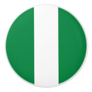 Nigeria-Flagge Keramikknauf