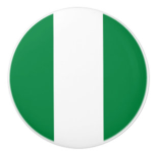 Nigeria-Flagge Keramikknauf