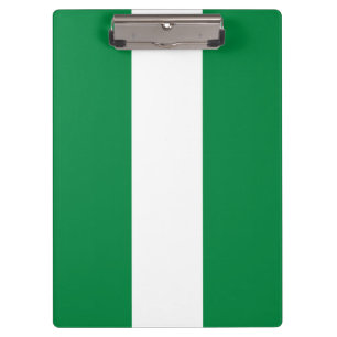 Nigeria-Flagge Klemmbrett
