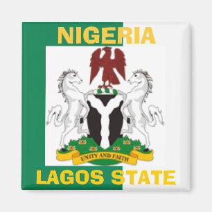 Nigeria-Flagge Magnet