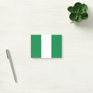 Nigeria-Flagge Post-it Klebezettel