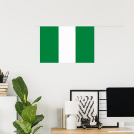 Nigeria-Flagge Poster