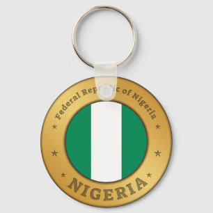 Nigeria-Flagge Schlüsselanhänger