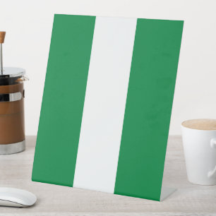 Nigeria-Flagge Sockelschild