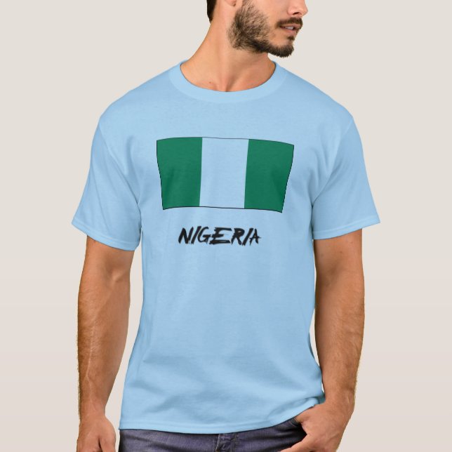 Nigeria-Flagge T-Shirt (Vorderseite)