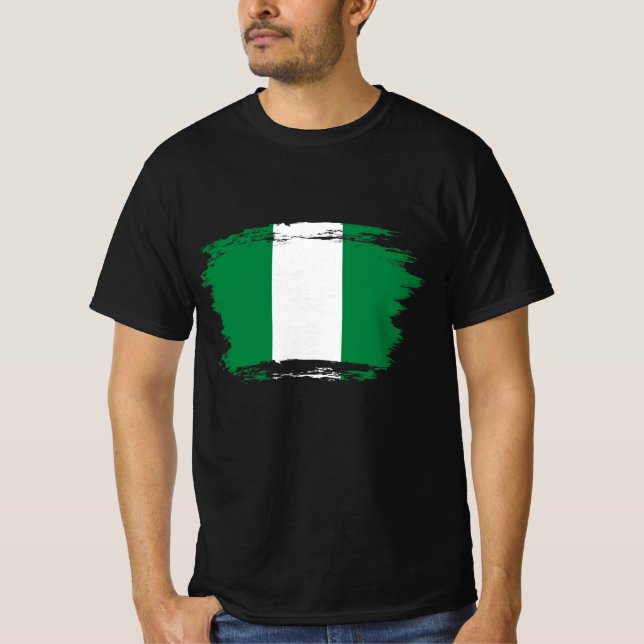 Nigeria-Flagge T-Shirt (Vorderseite)