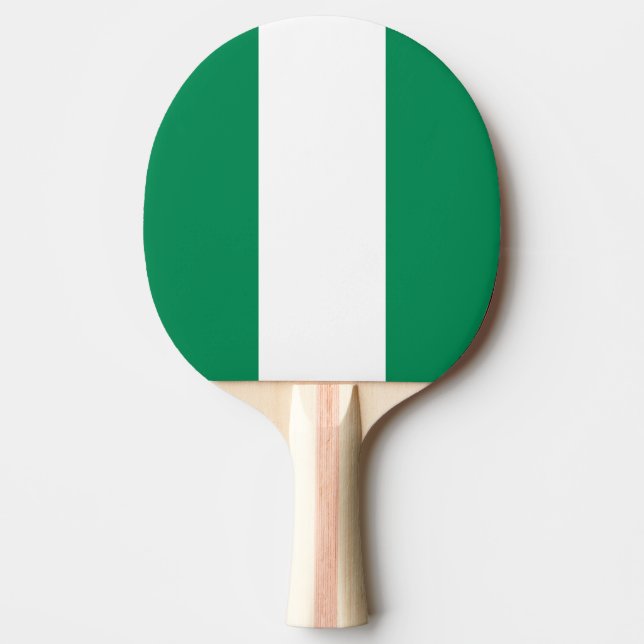 Nigeria-Flagge Tischtennis Schläger (Vorderseite)