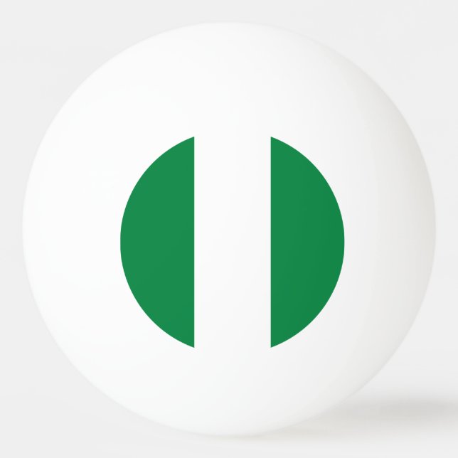 Nigeria-Flagge Tischtennisball (Vorderseite)