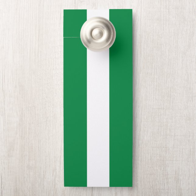 Nigeria-Flagge Türanhänger (Auf Knauf)