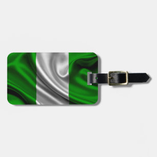 Nigeria-Flaggen-Gewebe Gepäckanhänger