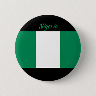Nigeria-Flaggen-runder Knopf Button