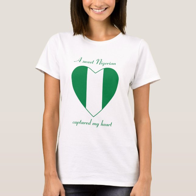 Nigeria-Flaggen-Schatz-T - Shirt (Vorderseite)
