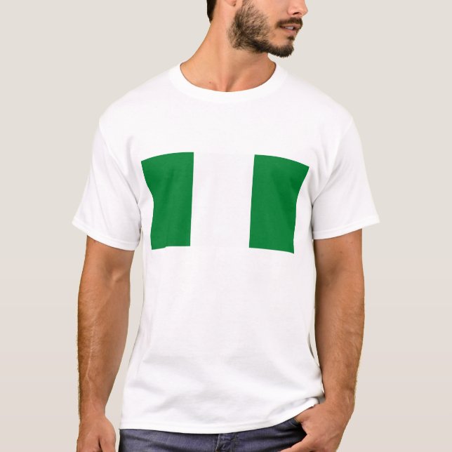 Nigeria-Flaggen-T - Shirt (Vorderseite)