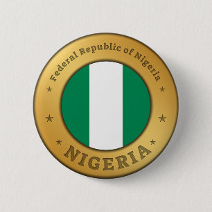 Nigeria-Flaggenabzeichen Button