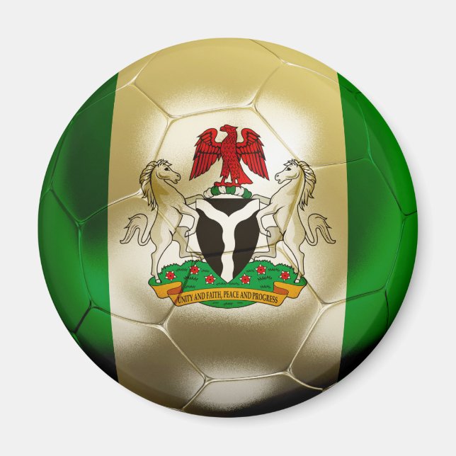 Nigeria Football Magnet (Vorne)