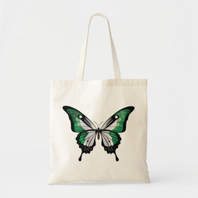 Nigeria Frack Butterfly Flag Tragetasche (Vorne)