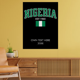 Nigeria Gegr. 1960 — Personalisiertes Erbe des Sto Poster