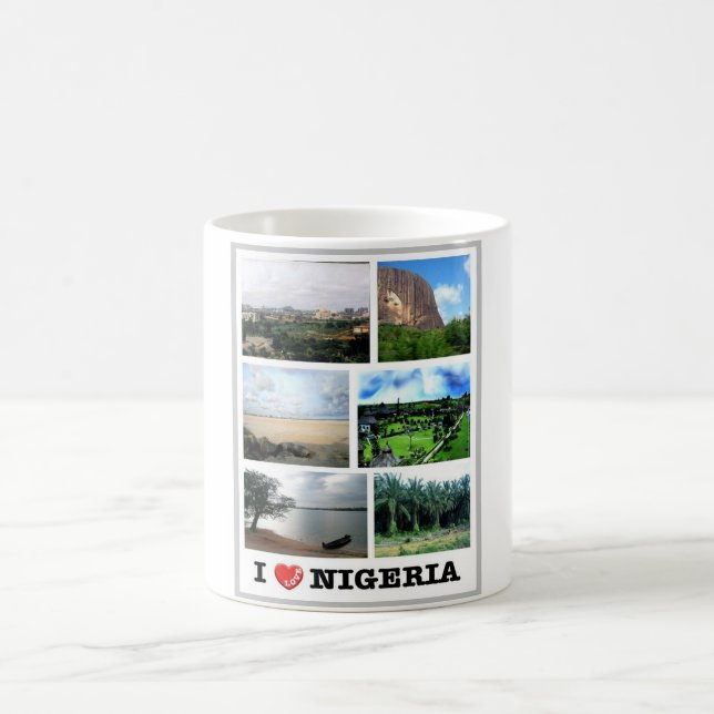 Nigeria - I Liebe - Kaffeetasse (Mittel)