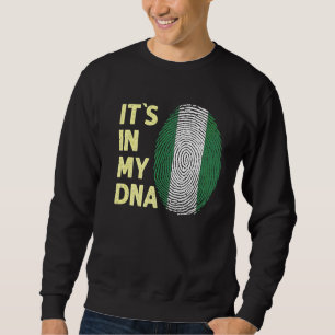 Nigeria in meinem nigerianischen Flaggenteam Niger Sweatshirt