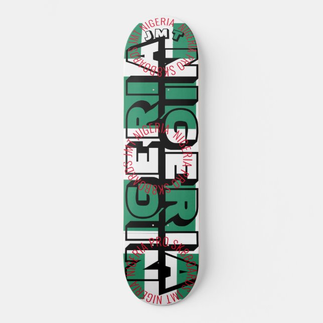 NIGERIA JMT NIGERIA 8 1/4" Skateboarddecke Skateboard (Vorderseite)