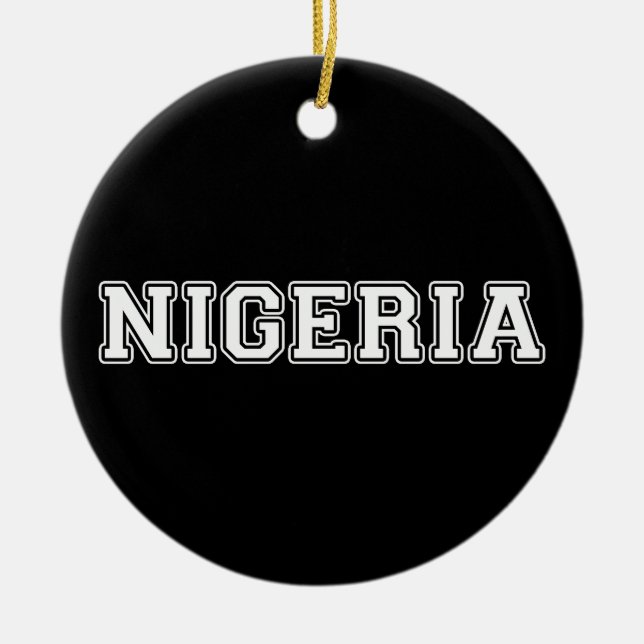 Nigeria Keramik Ornament (Vorne)