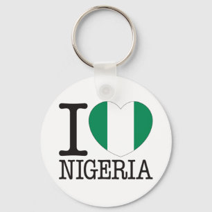 Nigeria-Liebe v2 Schlüsselanhänger