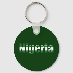 Nigeria-Logo in den Farben der nigerischen Flagge Schlüsselanhänger