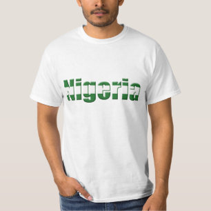 Nigeria-Logo in den Farben der nigerischen Flagge T-Shirt