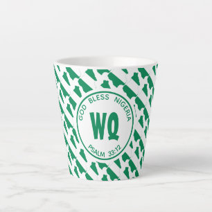 NIGERIA MAP   Patriotisch   Nigerianer Milchtasse