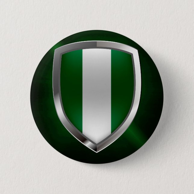 Nigeria Metallic Emblem Button (Vorderseite)