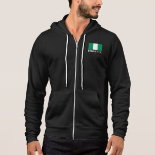 Nigeria mit nigerianischer Flagge (Westafrika) Hoodie