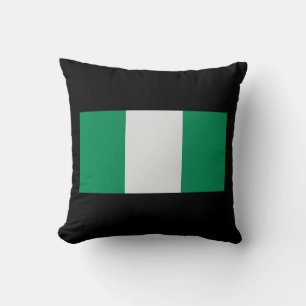 Nigeria mit nigerianischer Flagge (Westafrika) Kissen