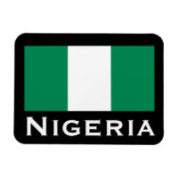 Nigeria mit nigerianischer Flagge (Westafrika)