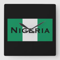 Nigeria mit nigerianischer Flagge (Westafrika)