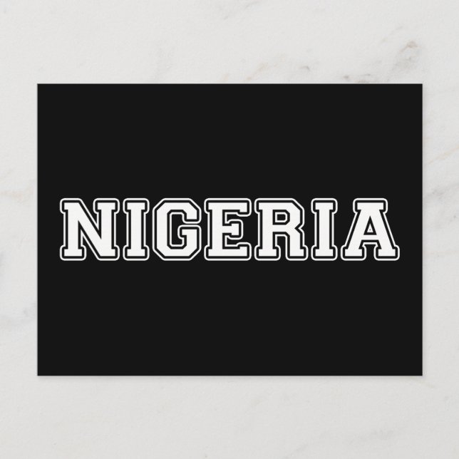 Nigeria Postkarte (Vorderseite)