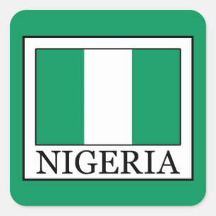 Nigeria Quadratischer Aufkleber