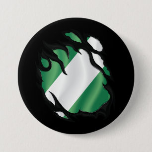 Nigeria-Rippfahne Button