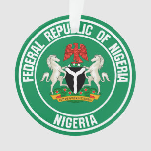 Nigeria Round Emblem Ornament