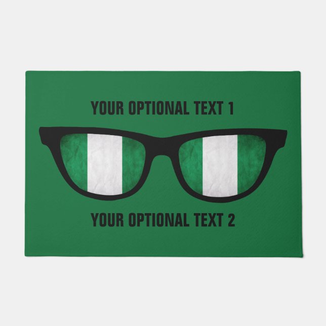 Nigeria schattiert kundenspezifische Türmatten Fußmatte (Vorderseite)